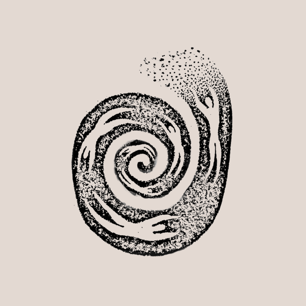 restory collective — a spiral held by hands